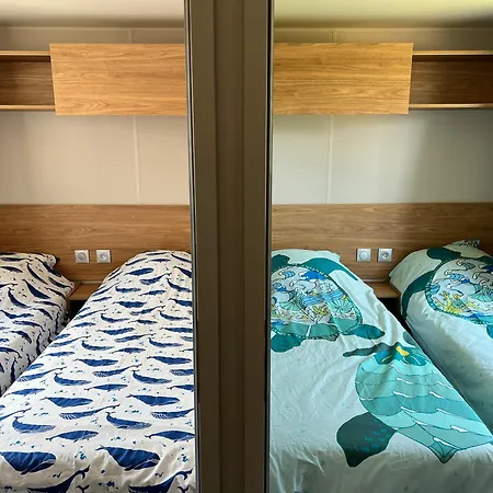 Кемпинг Mobil-home Cosy 6 P Climatise A A 200 M De La Dans 4 Etoiles Calme Et Familial