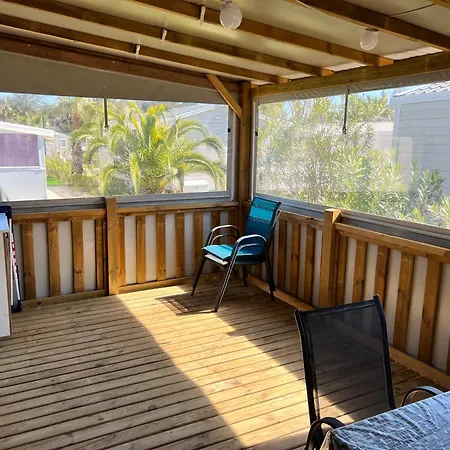 Mobil-home Cosy 6 P Climatise A A 200 M De La Dans 4 Etoiles Calme Et Familial * Йер