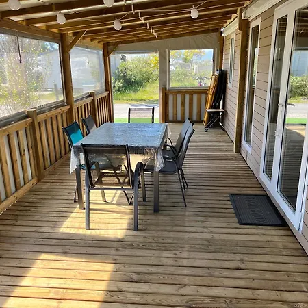 Mobil-home Cosy 6 P Climatise A A 200 M De La Dans 4 Etoiles Calme Et Familial Кемпинг *